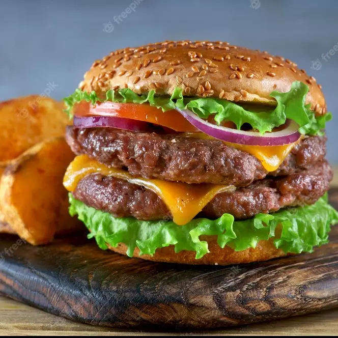 Hamburguesa Clásica Doble (300 Gr.)