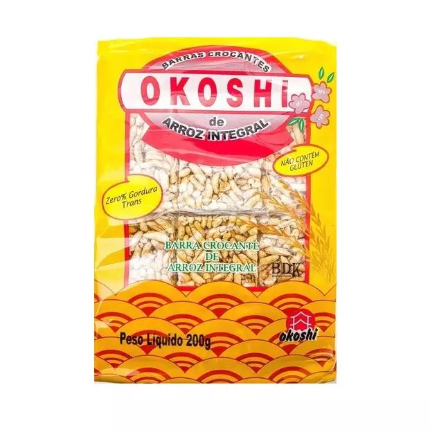 Barra Crocante de Arroz Integral- Okoshi 200g