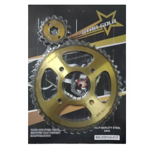 SET SPROCKET GIXER 45T15T PUNTA QUEMADA