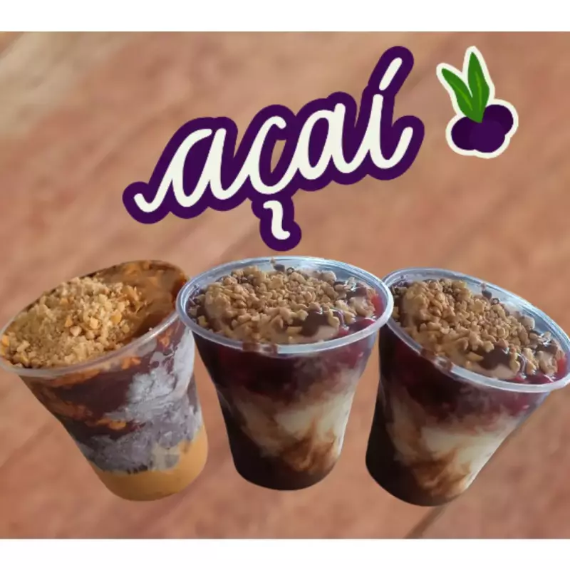 3 Copos de Açaí de 250 ml