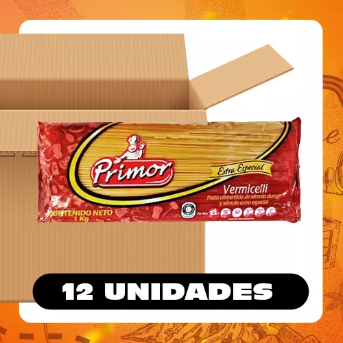 Bulto PrimorEsp Pasta Vermicelli 1kg