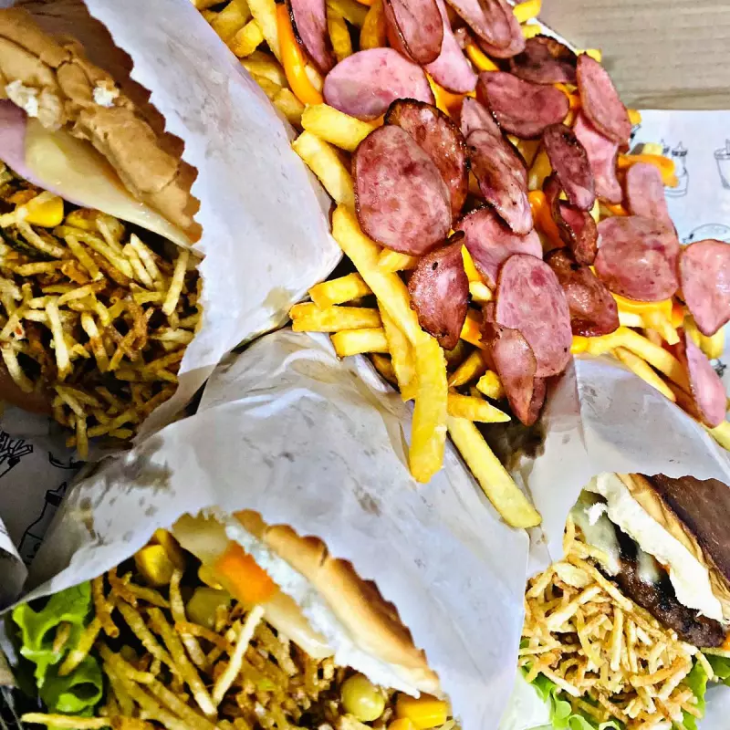 3 x salada fritas calabresa e chedda