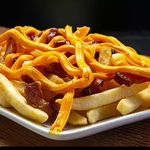 Batata Fritas Cheddar e Bacon