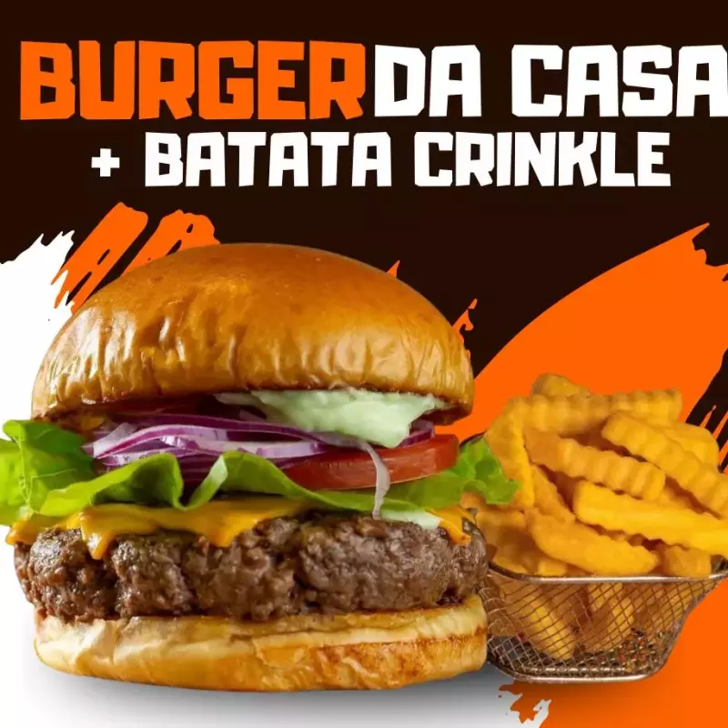 BURGUER DA CASA + FRITAS (P)