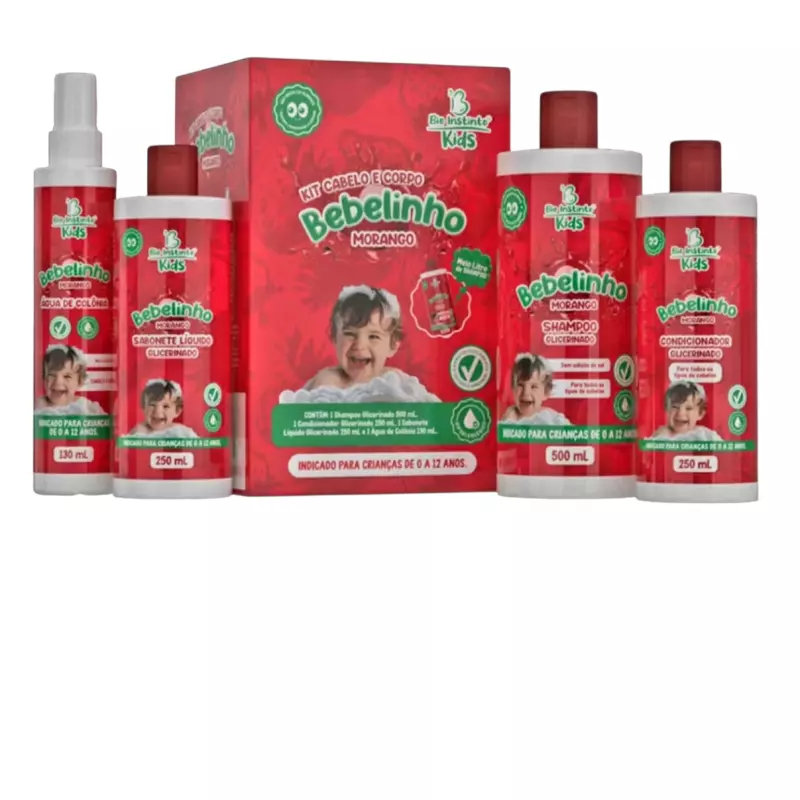 Kit capilar bebelinho morango