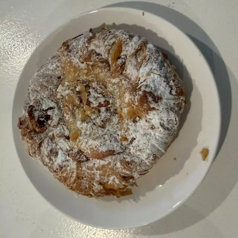 Almond filled danish