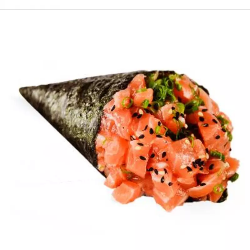 Temaki salmão sem arroz