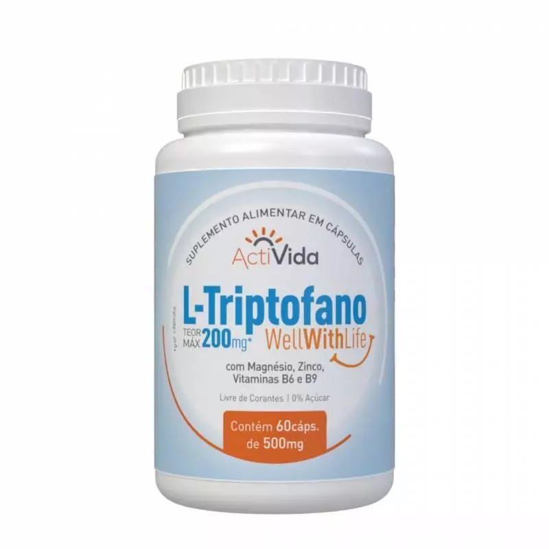 L-TRIPTOFANO - 60 CÁPS - 500MG