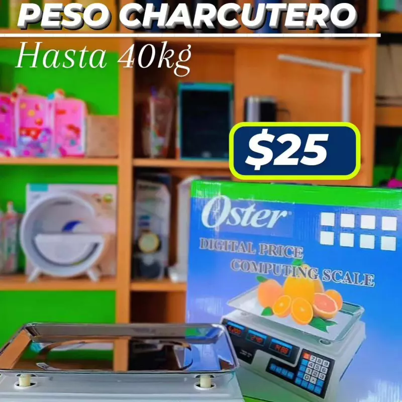 Peso charcutero digital
