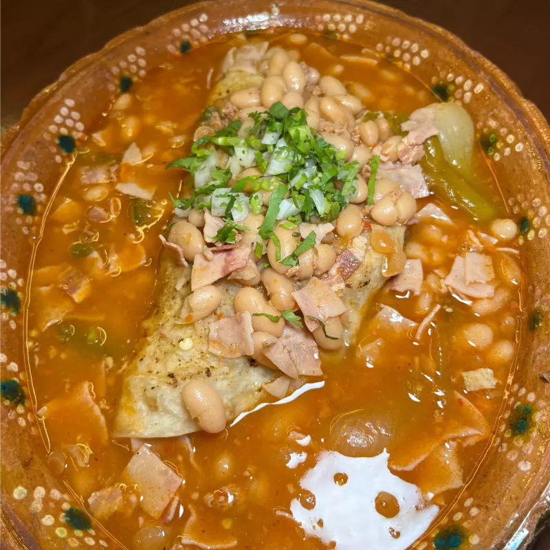 Keka bañada de arrachera