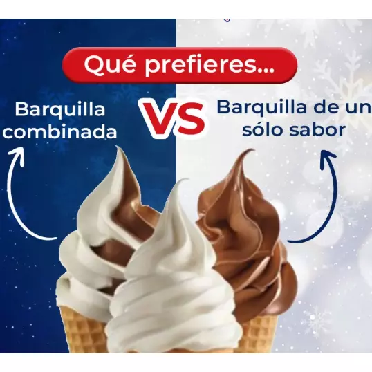 Barquillas cremosas 3 sabores