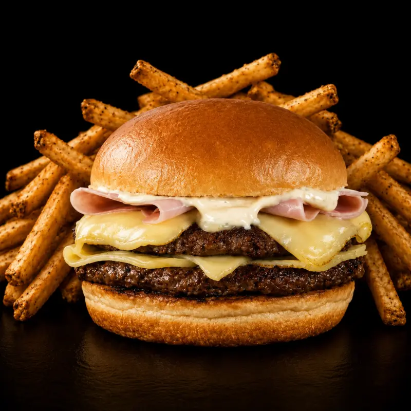 DOMINGO - Burger House Doble + Papas
