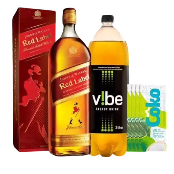 COMBO DE RED LABEL + RED BULL