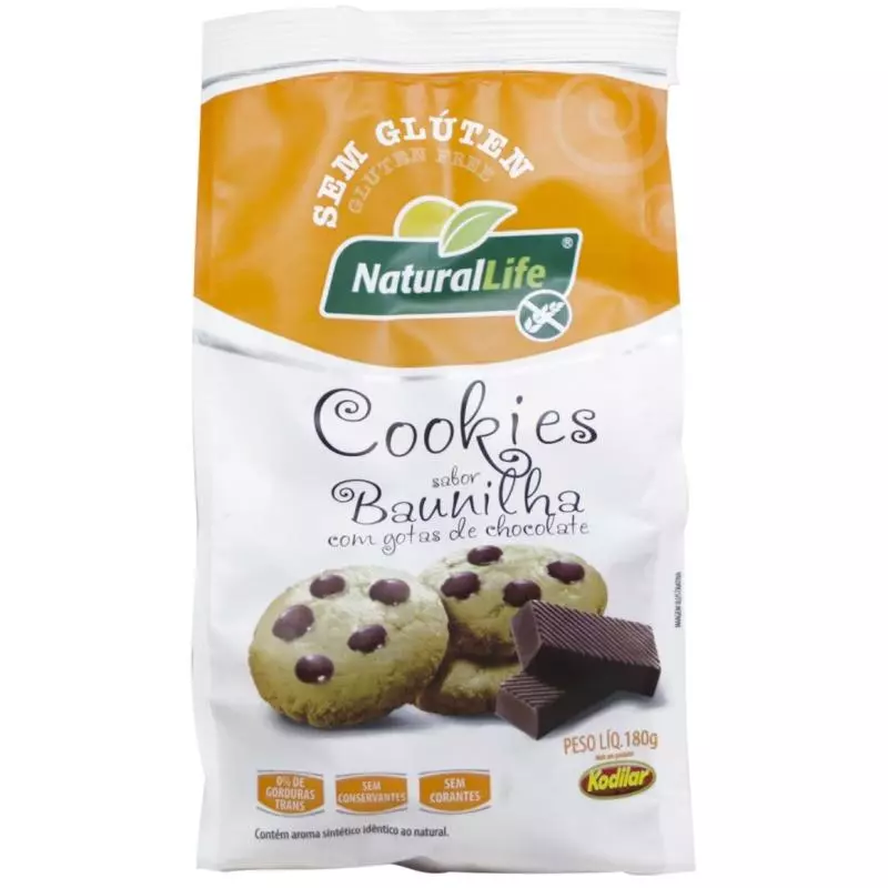 Cookies Baunilha com Gotas de Chocol