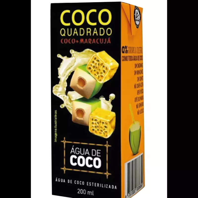 GELO QUADRADO DE COCO COM MARACUJÁ