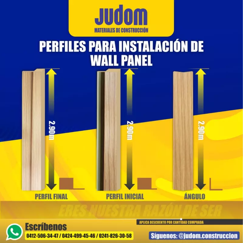 Perfiles para Wall Panel