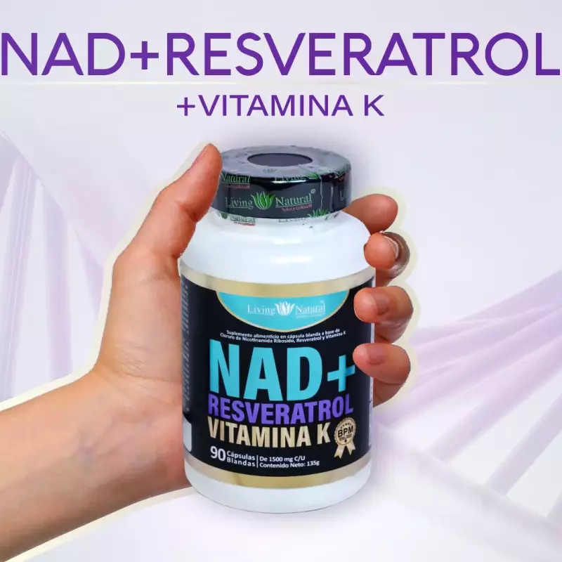 NAD + RESVERATROL MAS VIT K LIVING
