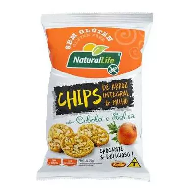 Snack Chips de Arroz Integral - Cebo