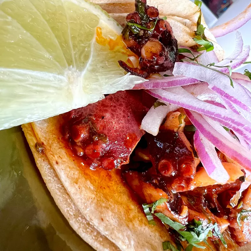 Taco de pulpo