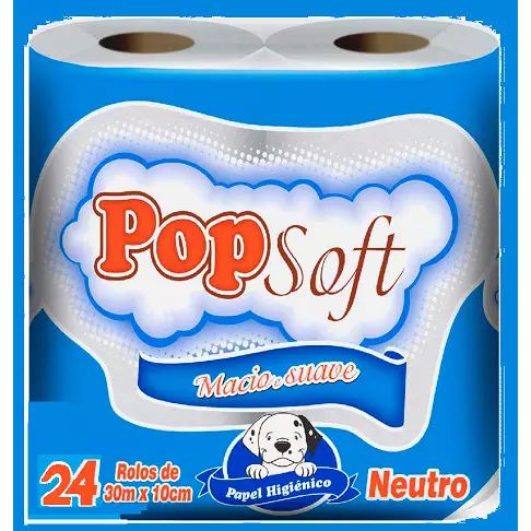 PAPEL HIG POP SOFT FOLHA SIMPLES 30M