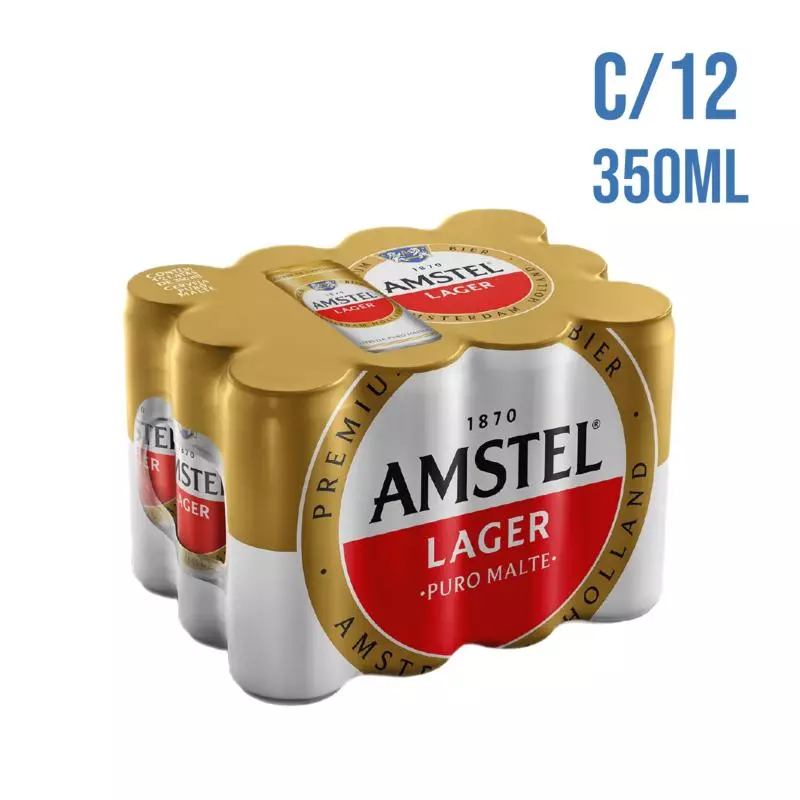 Amstel lata 350ml C/12