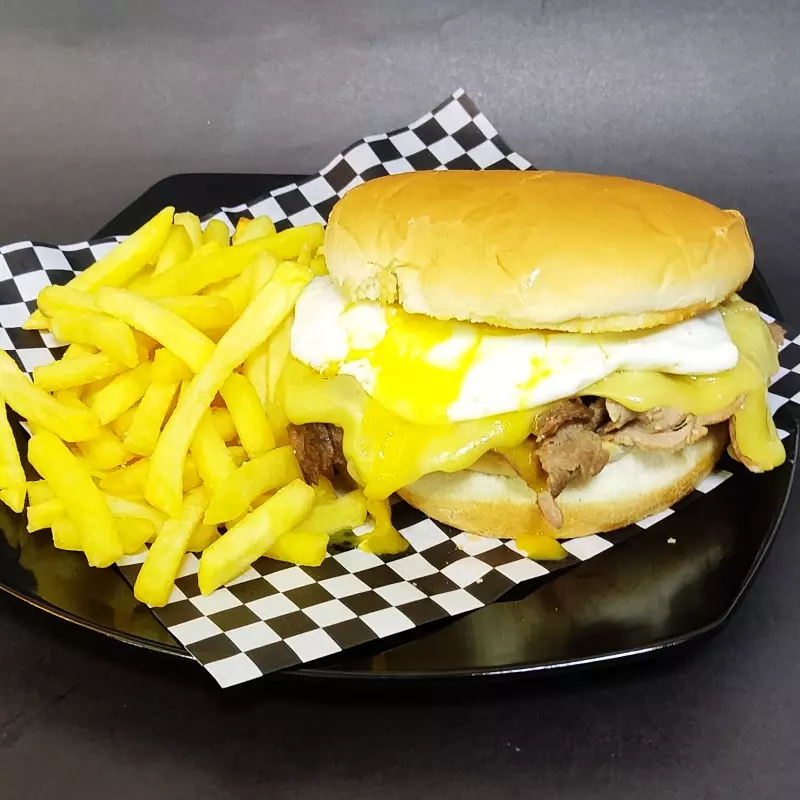 🪖Churrasco Chemilico + Fríes