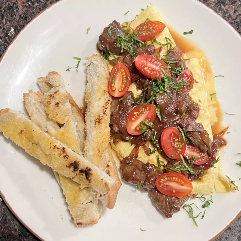 OMELETTE CON CHAMPIÑONES