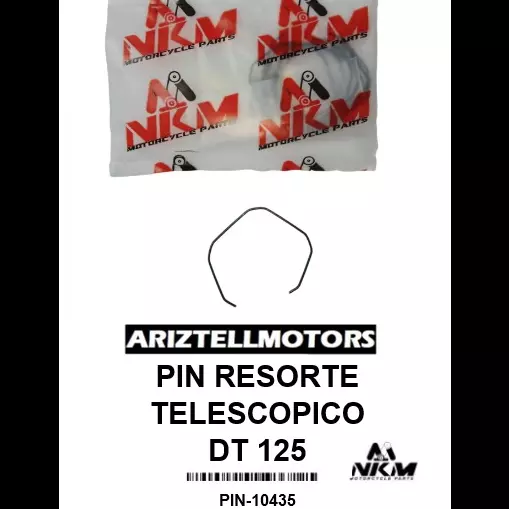 PIN RESORTE TELESCOPICO DT 125