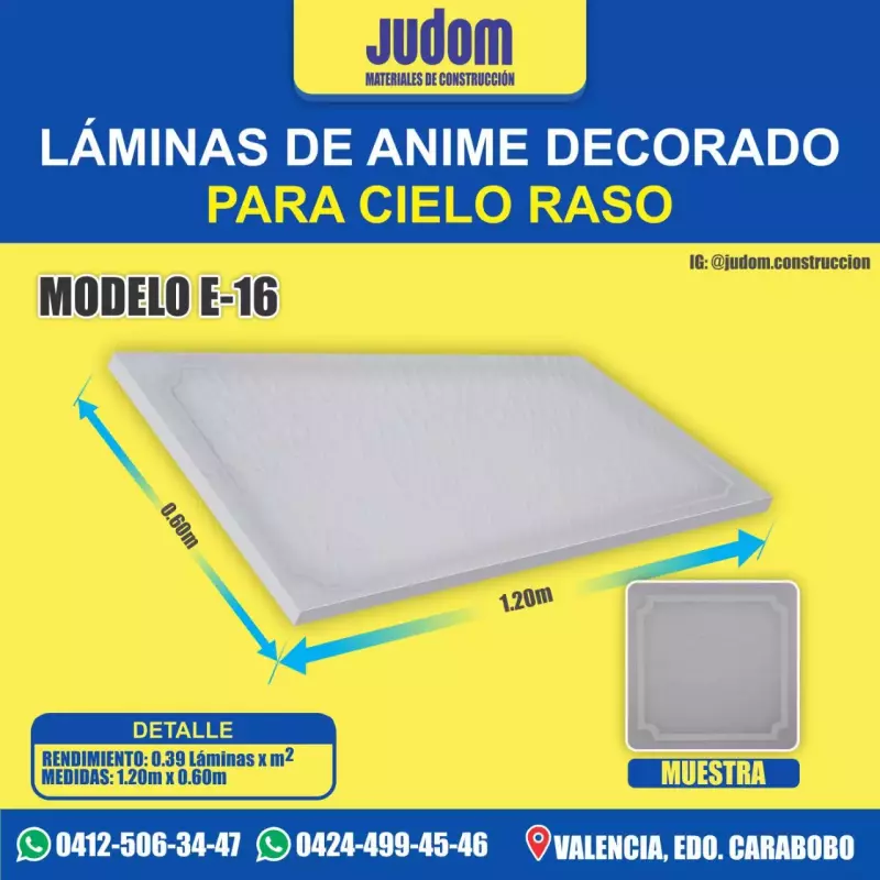 LAMINA DE ANIME DECORADO MOD.16