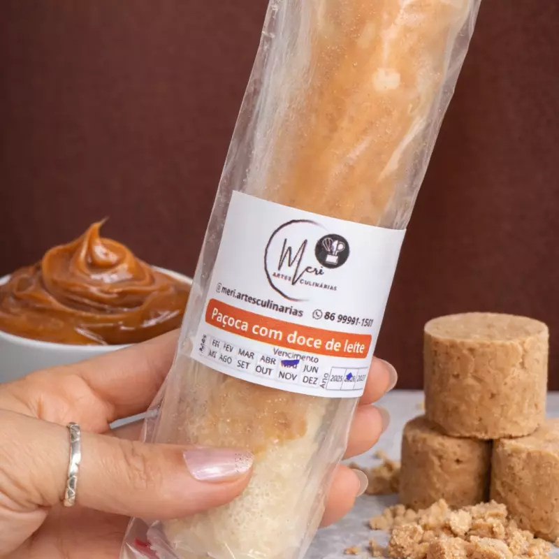 Dindin Paçoca com doce de leite