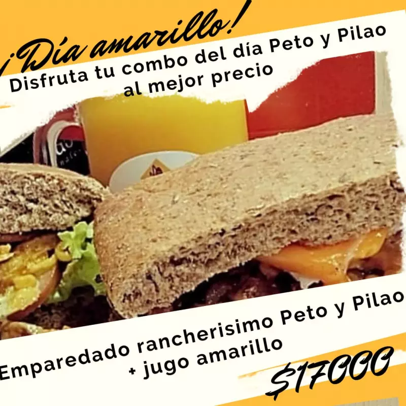 Emparedado rancherisimo + jugo