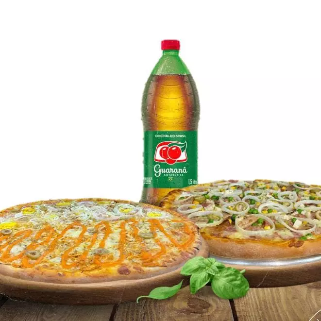 2 PIZZAS GRANDES ASSADAS + REFRI 1,5
