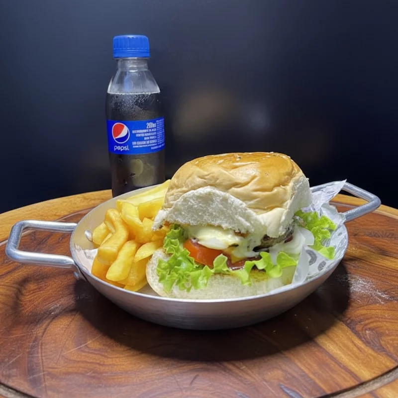 TRIO BURGUER +BATATA +CAÇULINHA