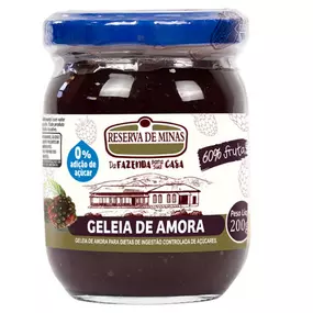 Geleia de Amora Zero Açúcar 200g