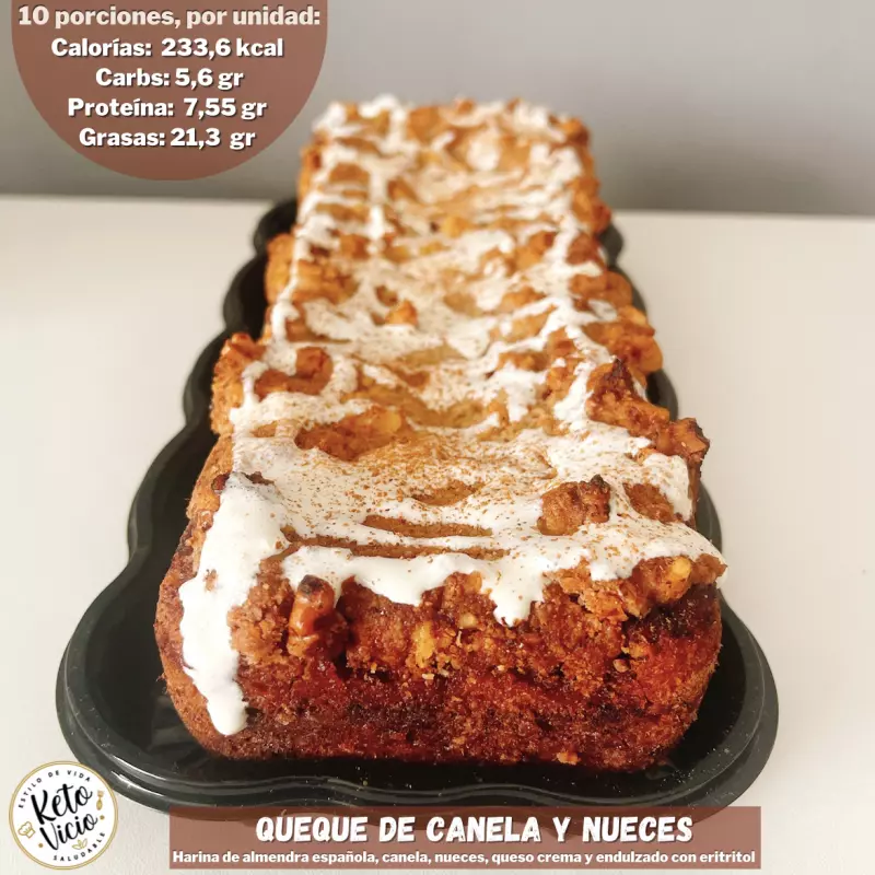 Queque de canela y nueces