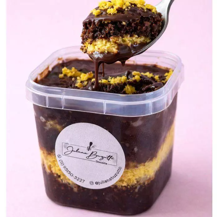 Bolo no Pote - Cenoura c Brigadeiro