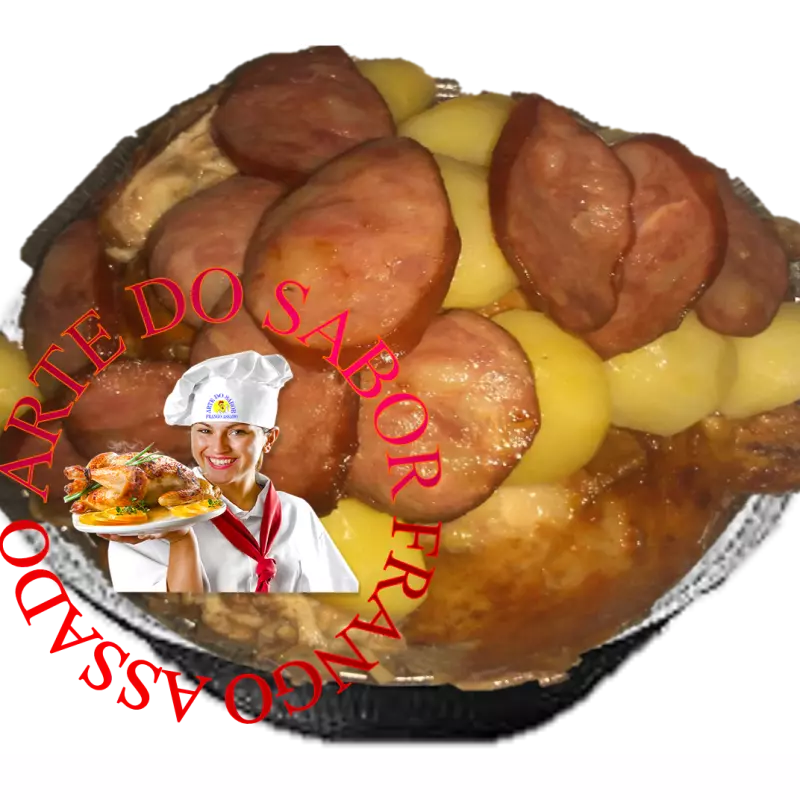 FRANGO ASSADO LINGUIÇA CALABRESA