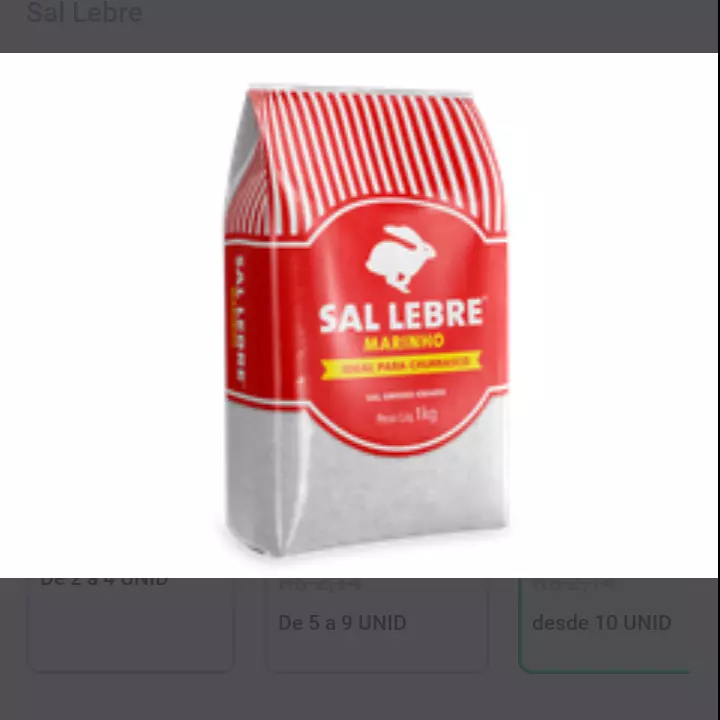 Sal grosso pra churrasco 1 kg