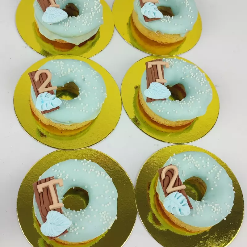 Docena Mini donas con chocolate