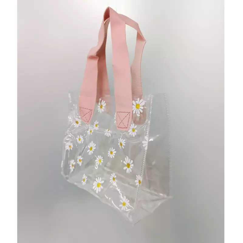 Bolsa PVC flor con asa