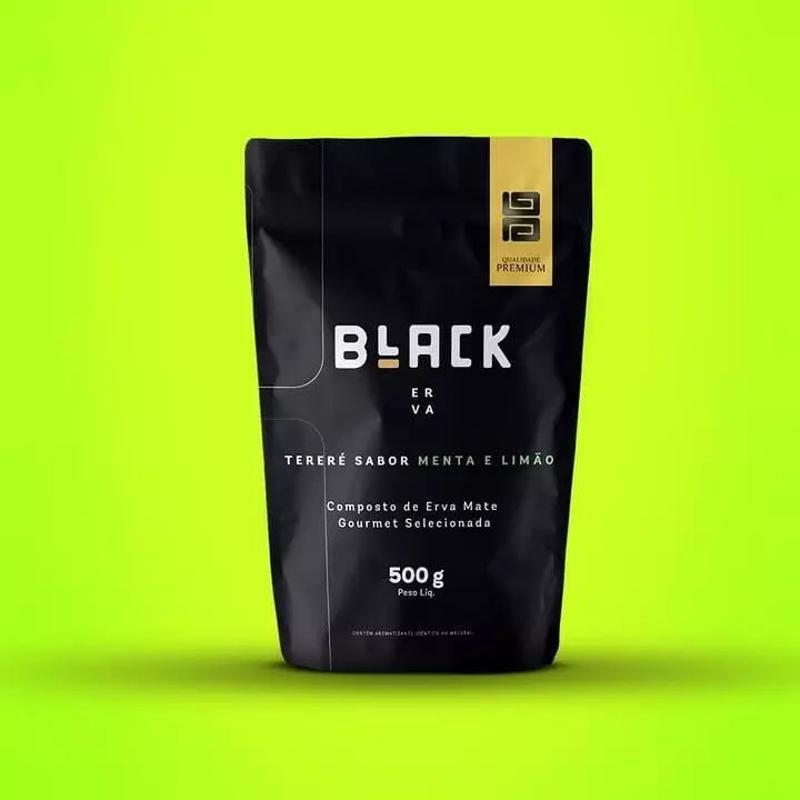 Erva Black - MENTA E LIMÃO - 500g