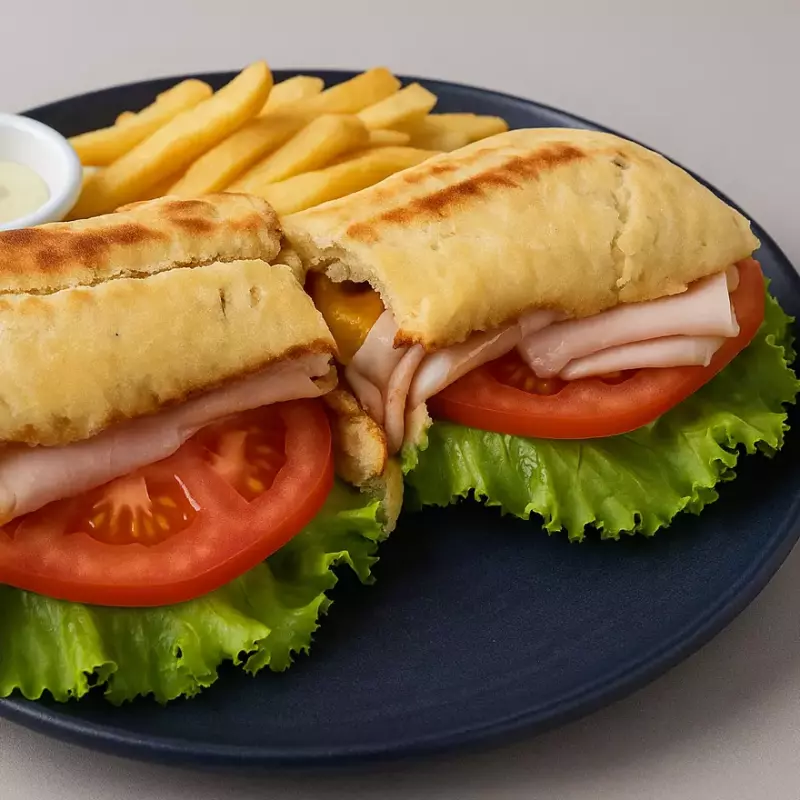 Sandwich jamón pavo