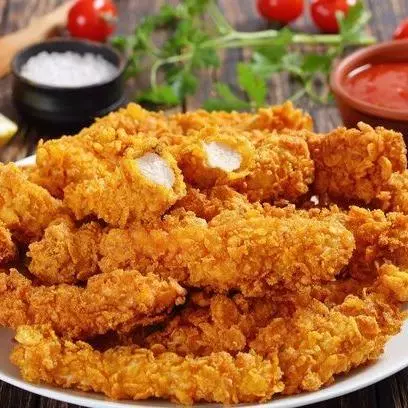 Tiras de Salmão empanado