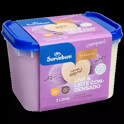 Uva e leite condensado Sorvebom