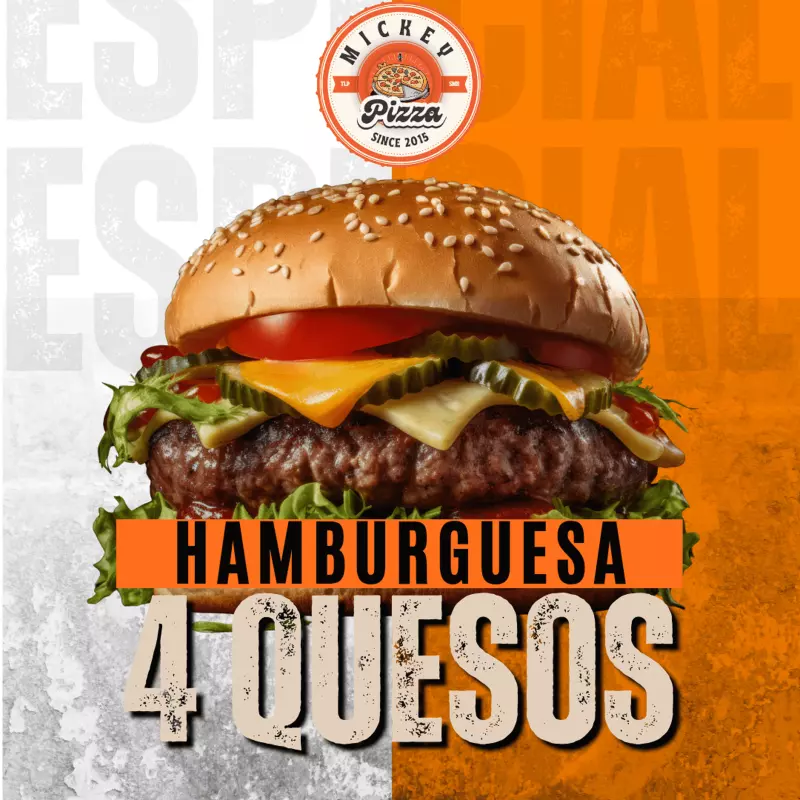 Hamburguesas 4 quesos
