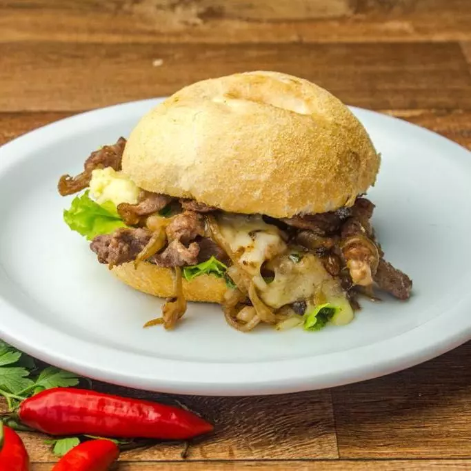 Pão com bife