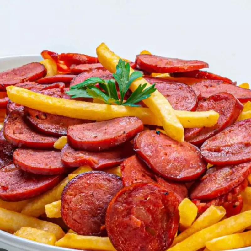 Batata com calabresa