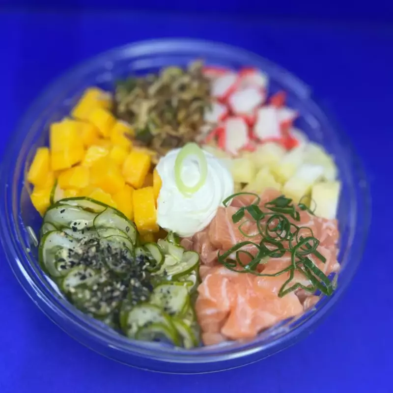 Poke filadélfia + mini refri