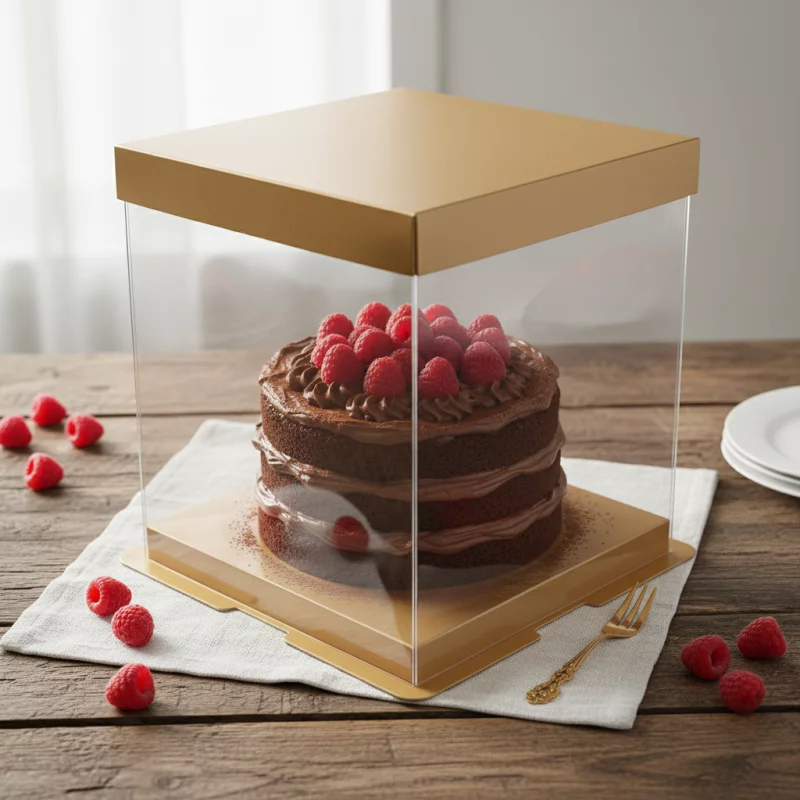 1189D CAJA DE ACETATO  - 26X26X30CM