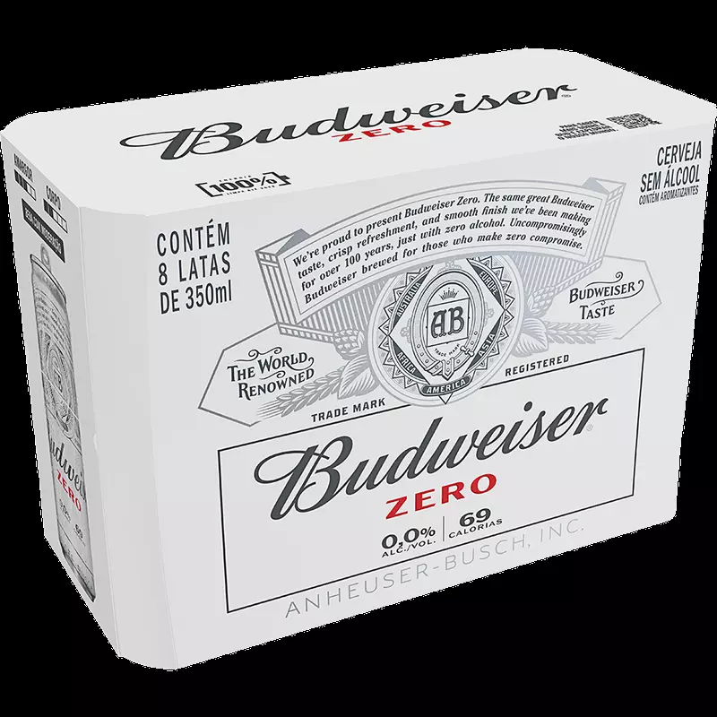 Budweiser Zero 350 ml - 8 latas